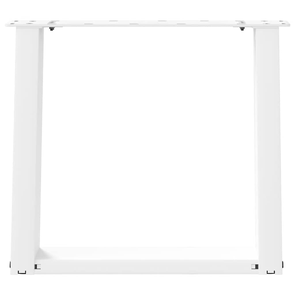 2 db fehér acél dohányzóasztal lábak u-alakú 50x(42-43) cm