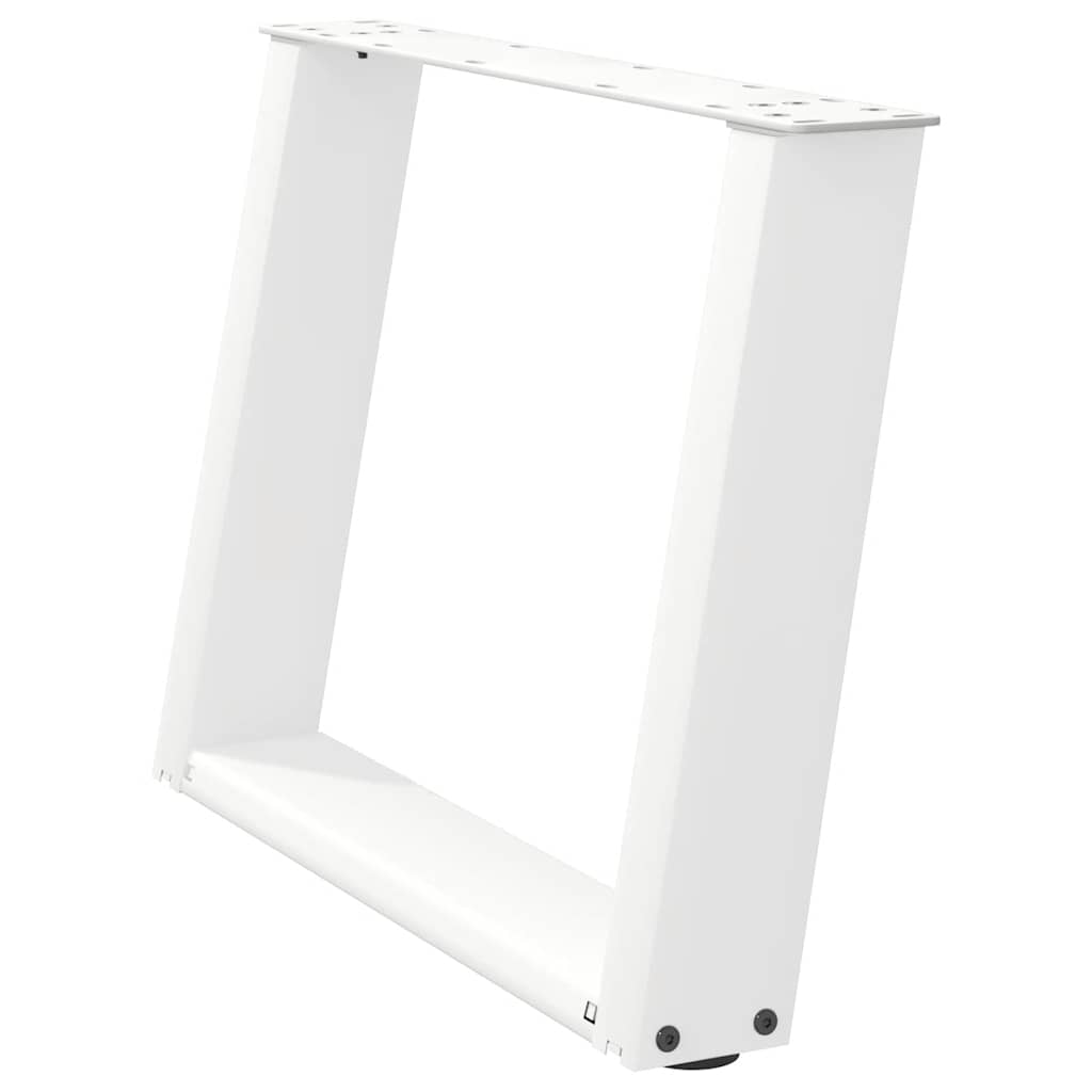 2 db fehér acél dohányzóasztal lábak u-alakú 60x(42-43) cm