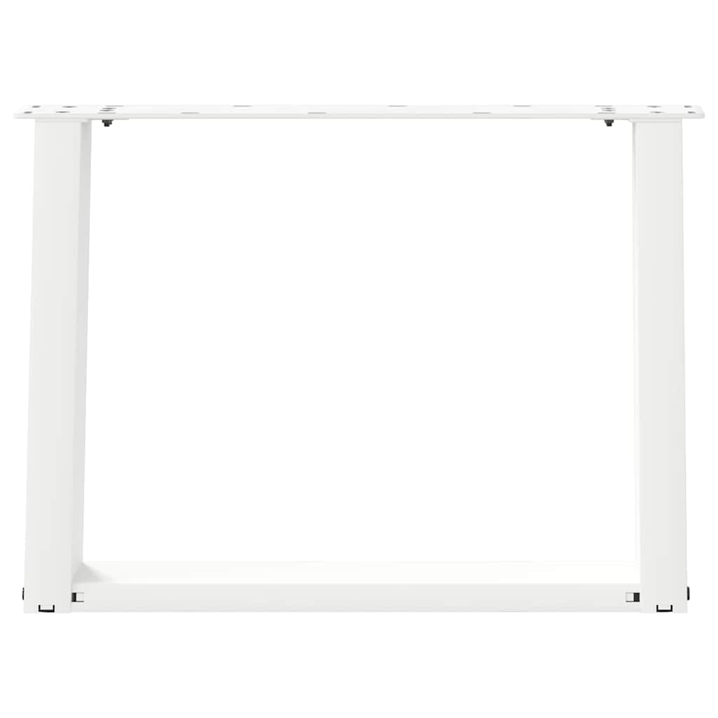 2 db fehér acél dohányzóasztal lábak u-alakú 60x(42-43) cm