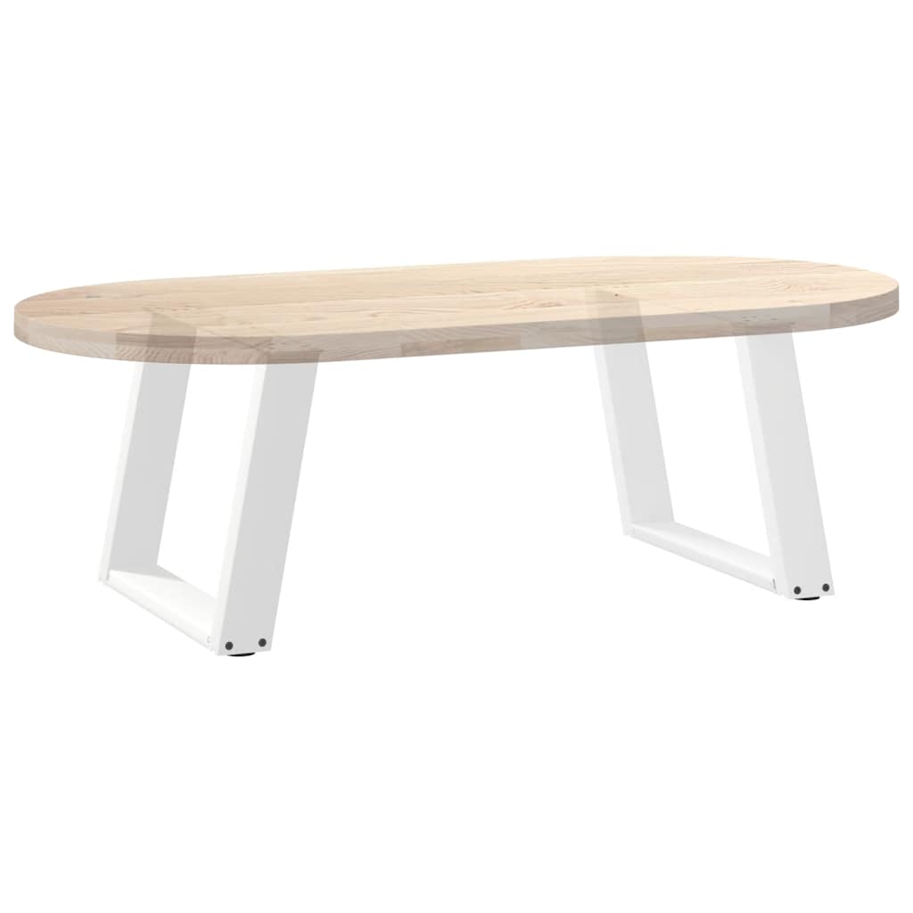 2 db fehér acél dohányzóasztal lábak u-alakú 60x(42-43) cm