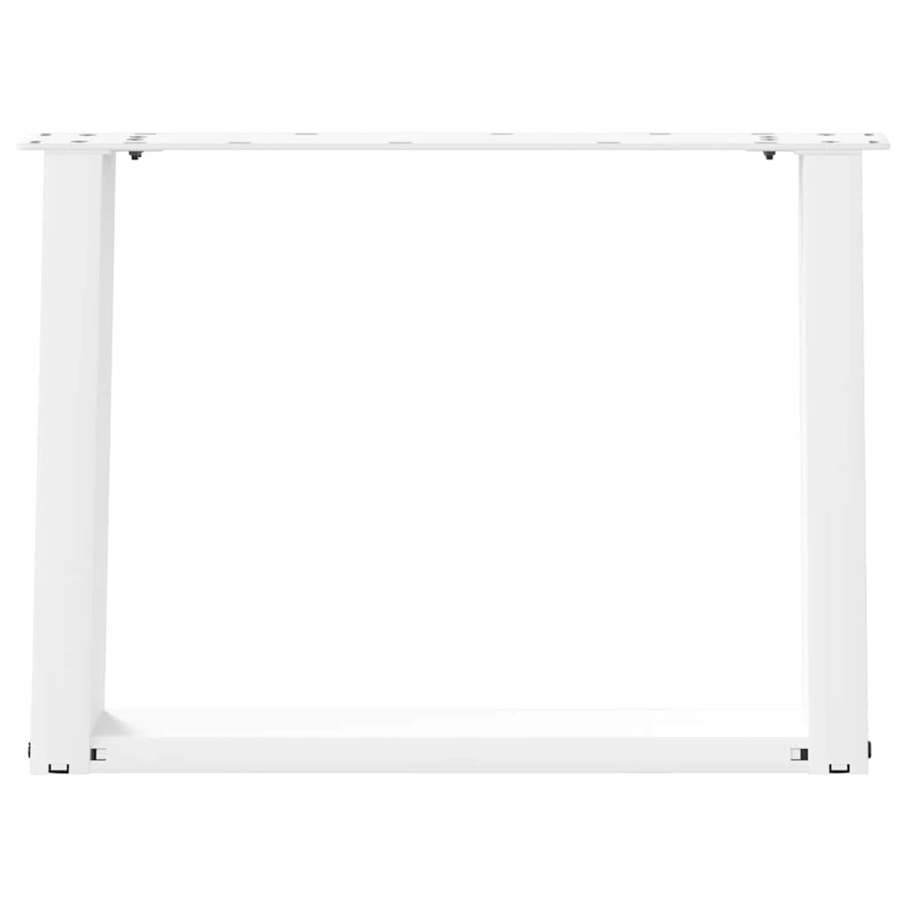 2 db fehér acél dohányzóasztal lábak u-alakú 70x(42-43) cm