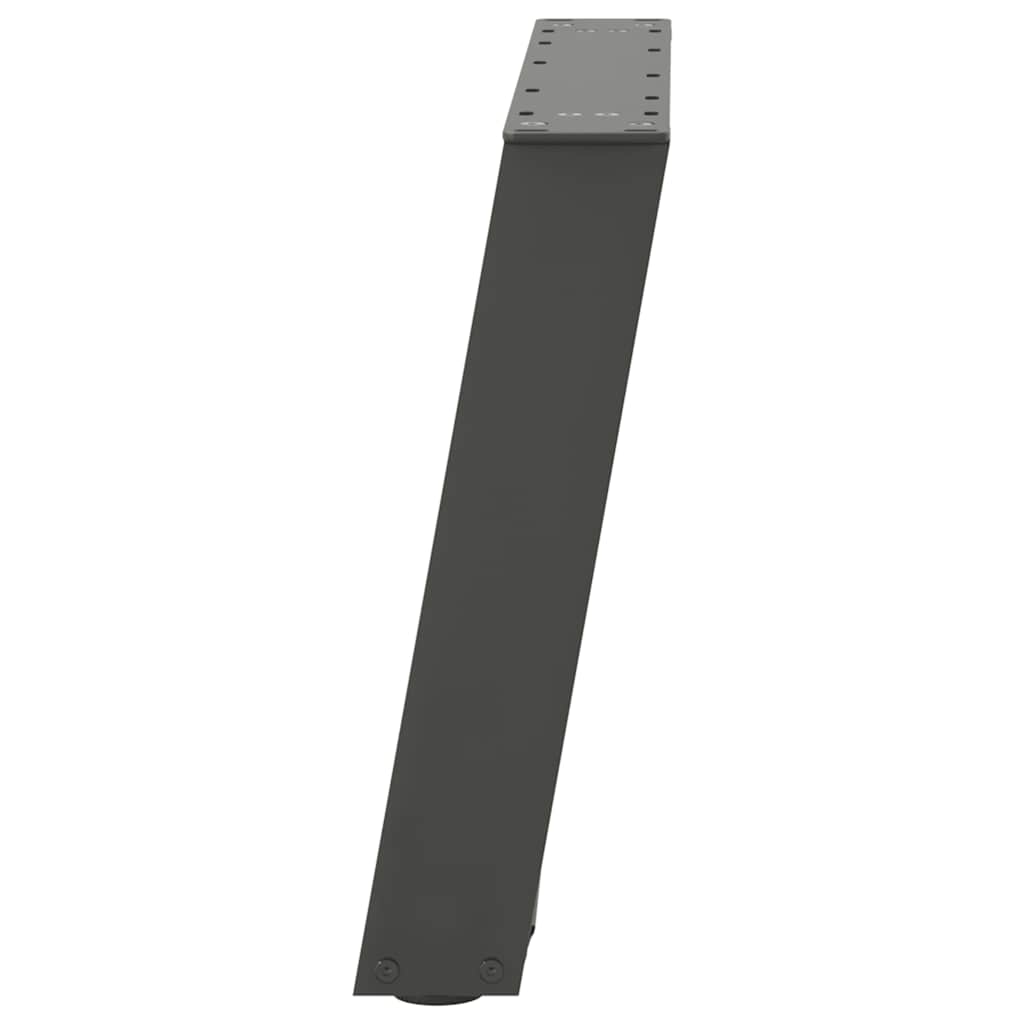 2 db antracit acél dohányzóasztal lábak u-alakú 70x(42-43) cm