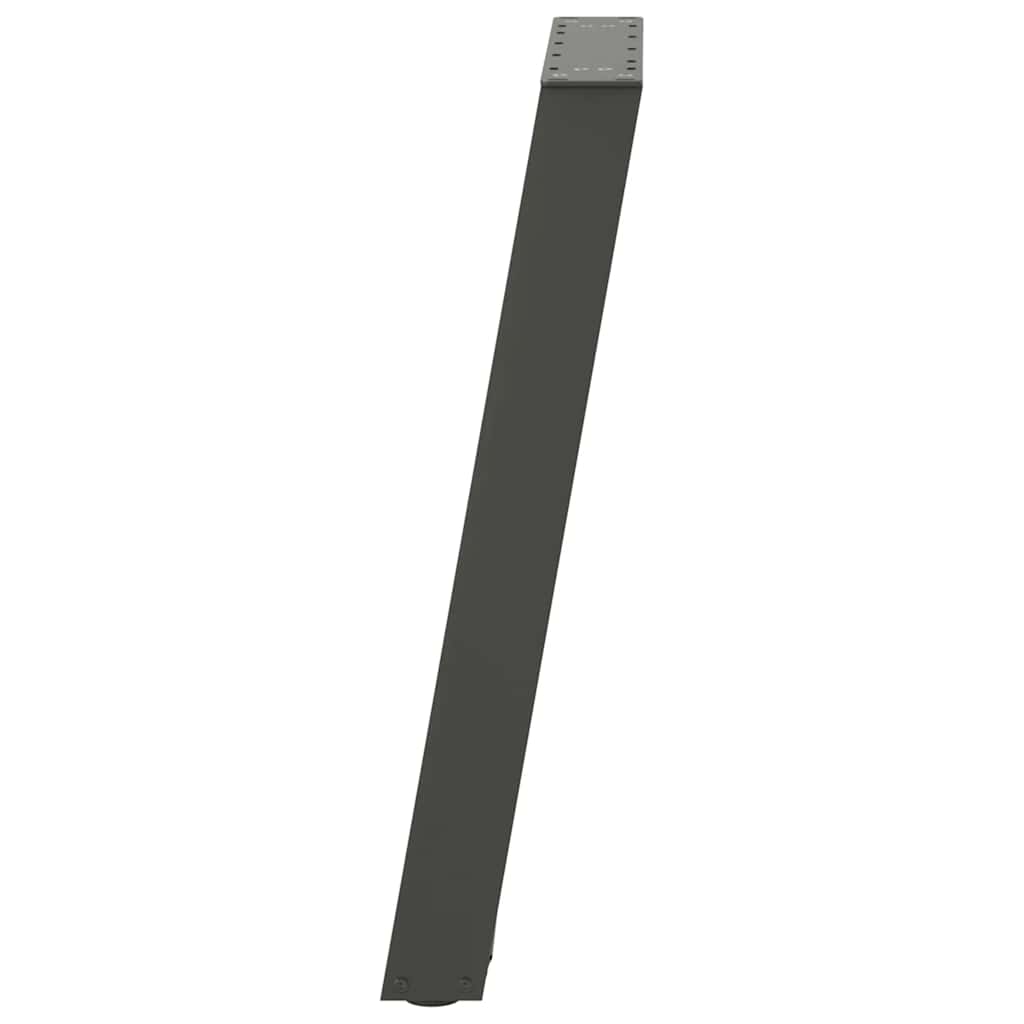 2 db antracit acél étkezőasztal lábak u-alakú 50x(72-73) cm