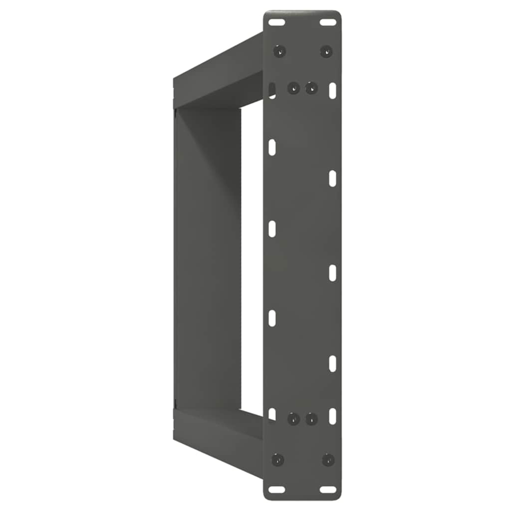 2 db antracit acél étkezőasztal lábak u-alakú 50x(72-73) cm