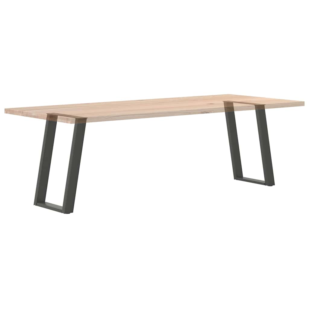 2 db antracit acél étkezőasztal lábak u-alakú 60x(72-73) cm