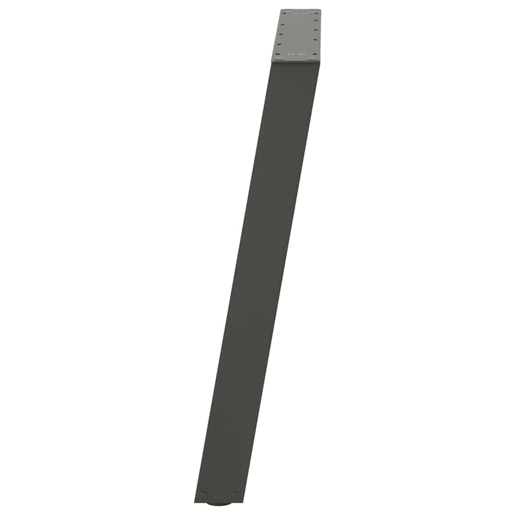 2 db antracit acél étkezőasztal lábak u-alakú 70x(72-73) cm