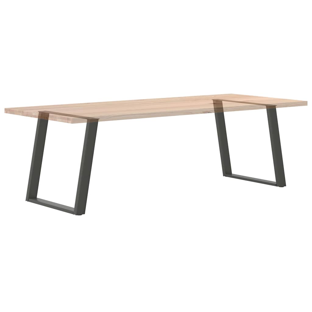 2 db antracit acél étkezőasztal lábak u-alakú 70x(72-73) cm