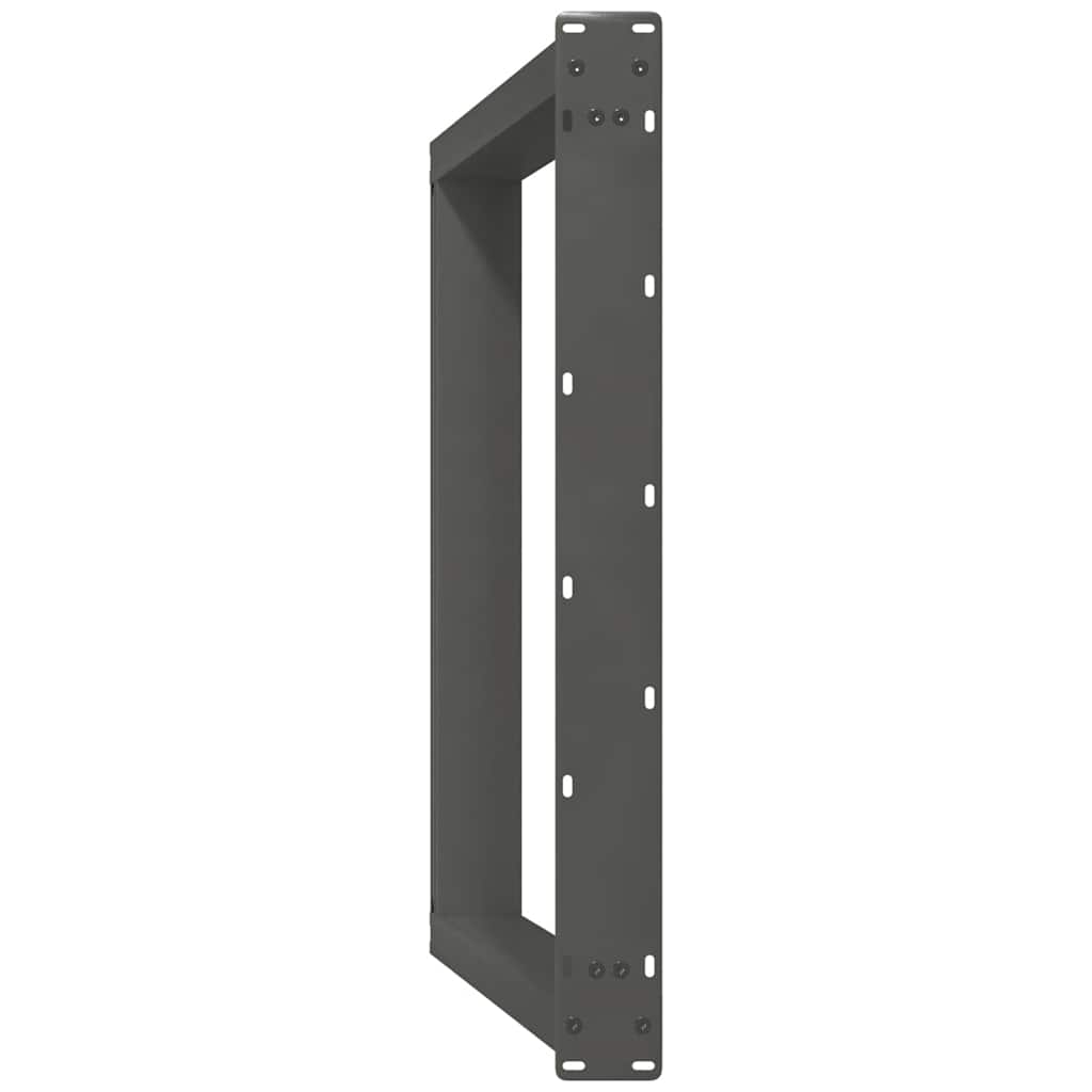 2 db antracit acél étkezőasztal lábak u-alakú 80x(72-73) cm
