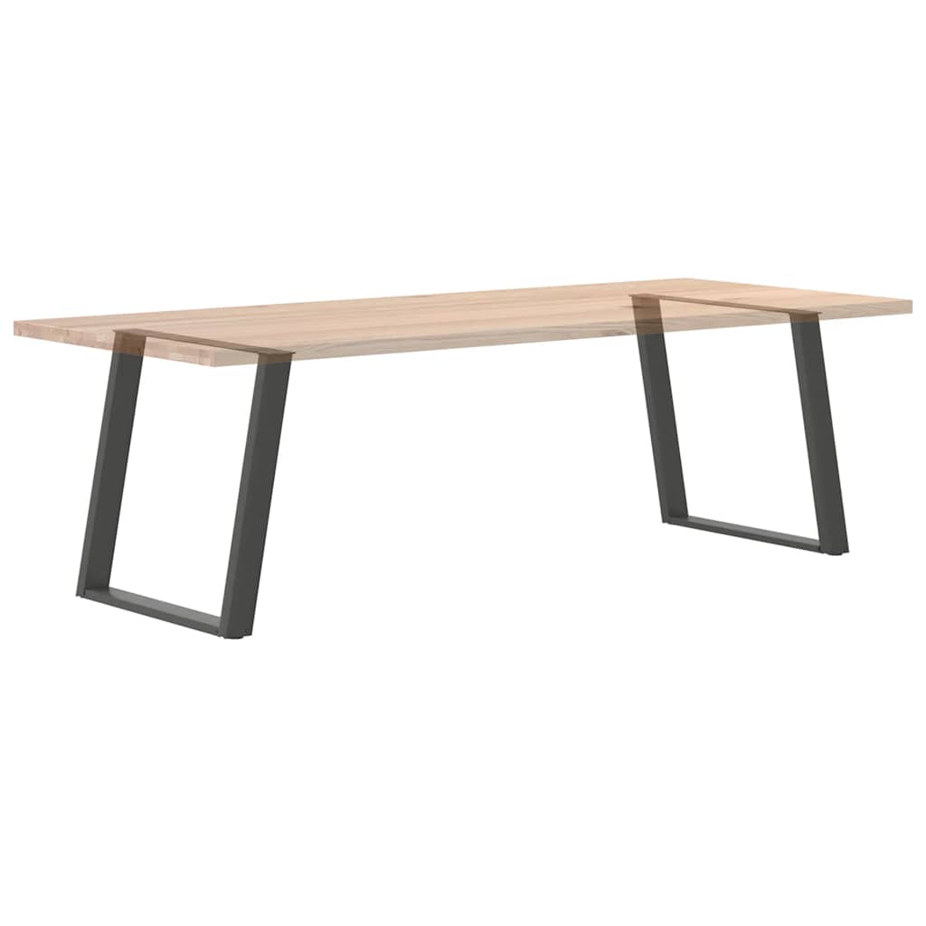 2 db antracit acél étkezőasztal lábak u-alakú 80x(72-73) cm