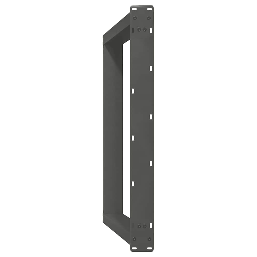 Étkezőasztal lábak u-alakú 2 db antracit 100x(72-73) cm acél