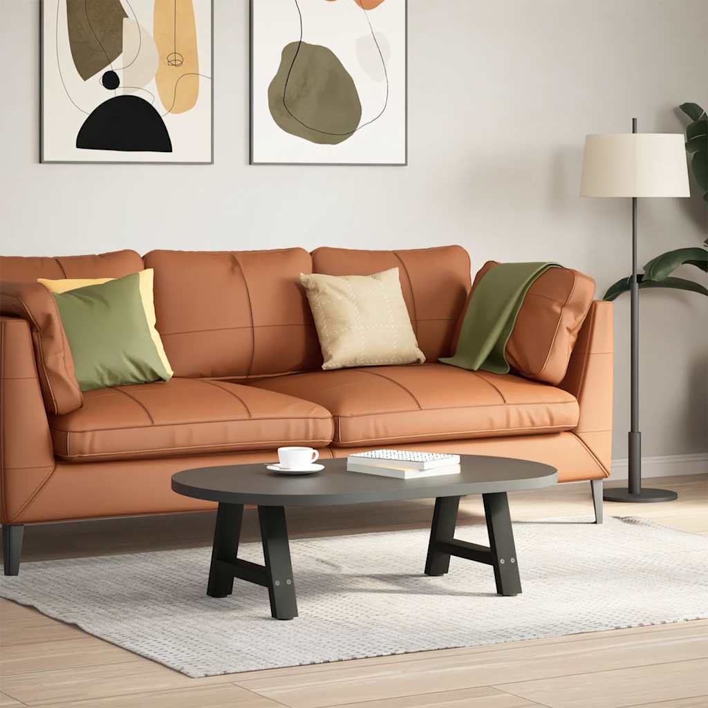 2 db acél fekete dohányzóasztal lábak a-alakú 40x(30-31) cm
