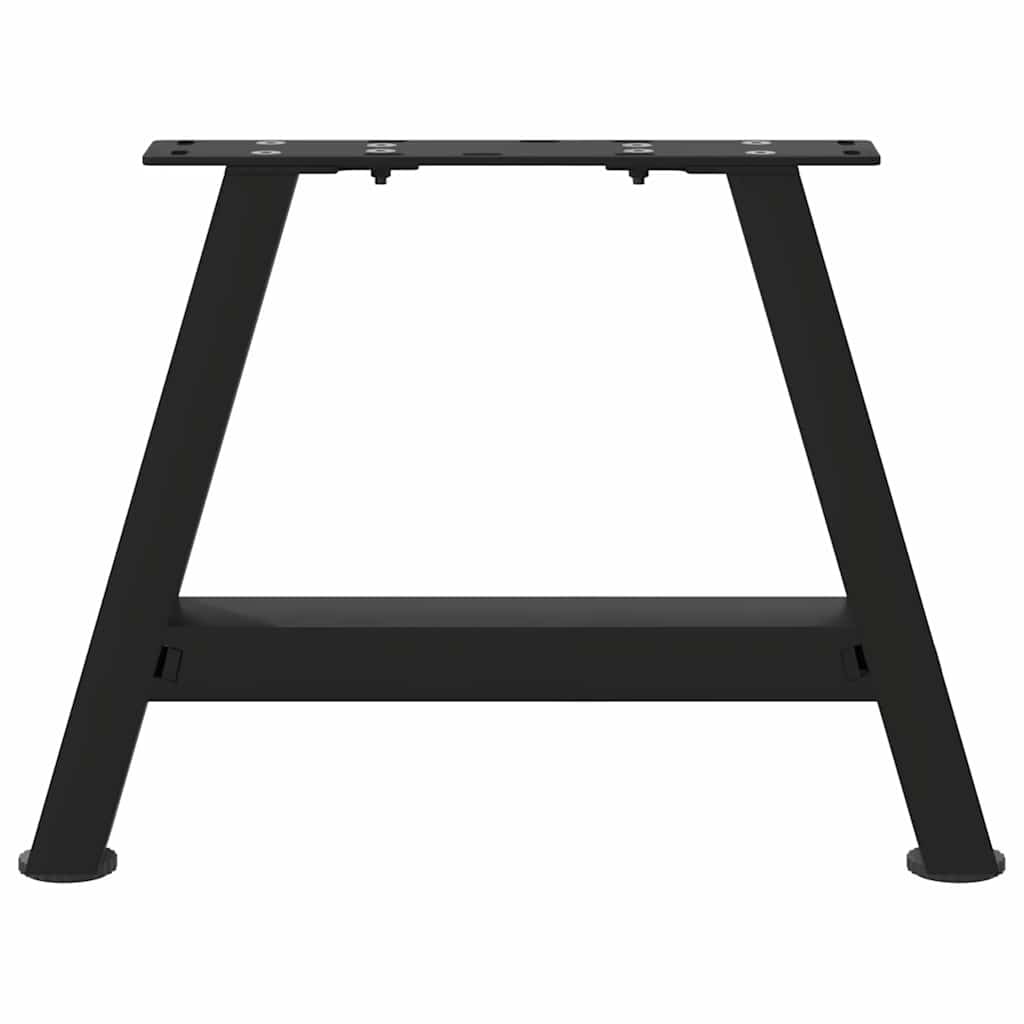 2 db acél fekete dohányzóasztal lábak a-alakú 40x(30-31) cm