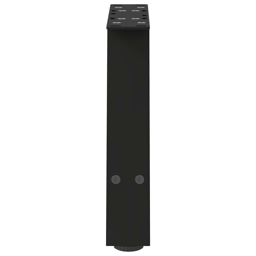 2 db acél fekete dohányzóasztal lábak a-alakú 40x(30-31) cm