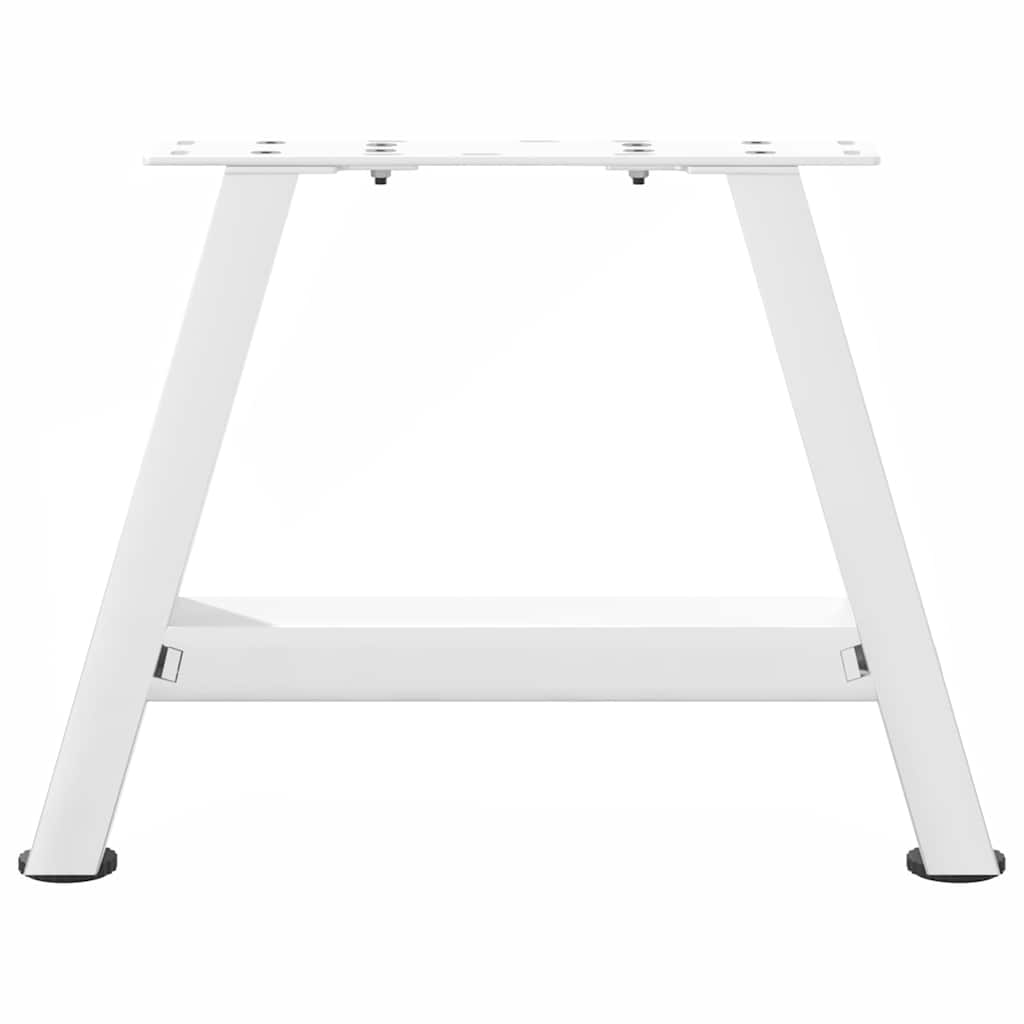 2 db fehér acél dohányzóasztal lábak a-alakú 40x(30-31) cm