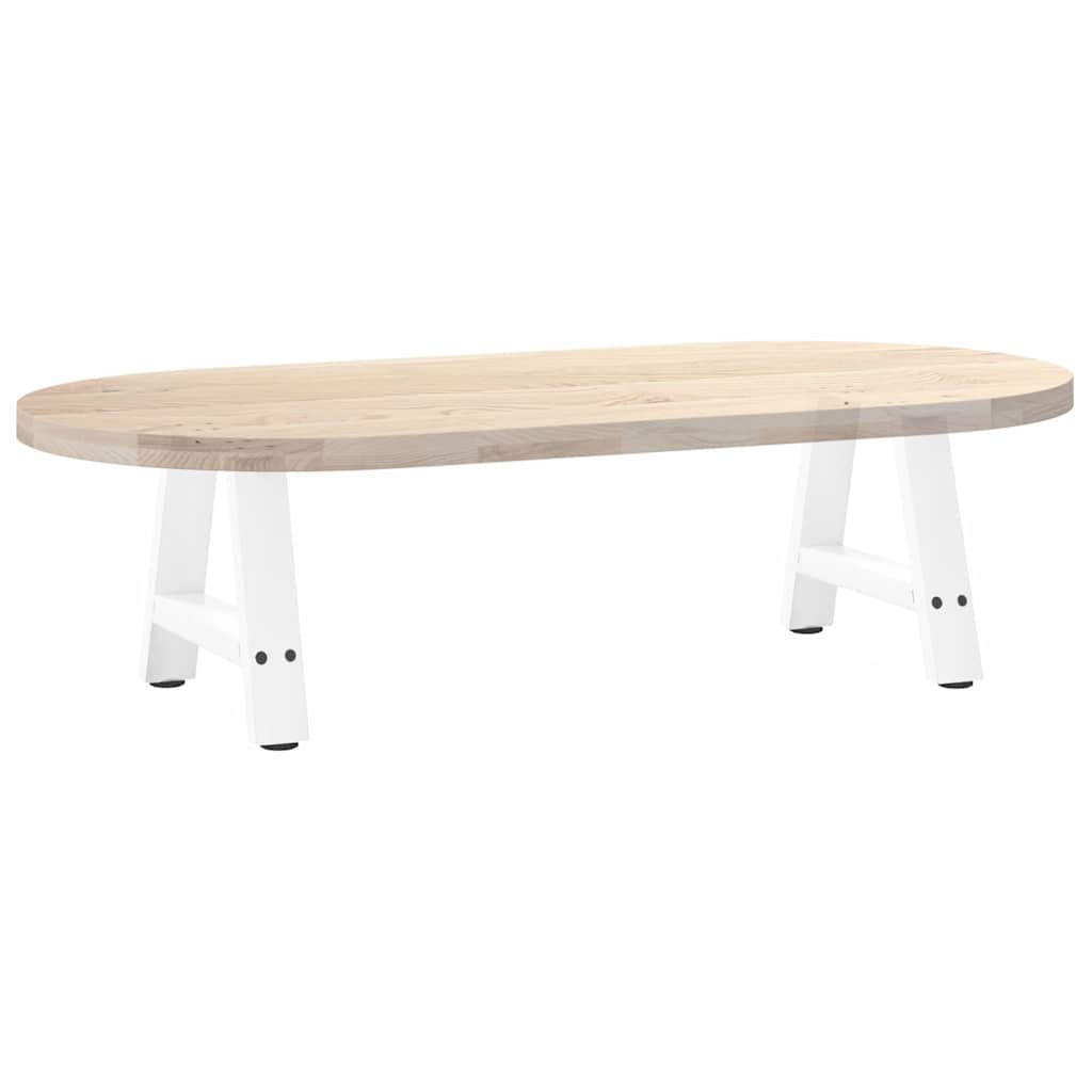 2 db fehér acél dohányzóasztal lábak a-alakú 40x(30-31) cm