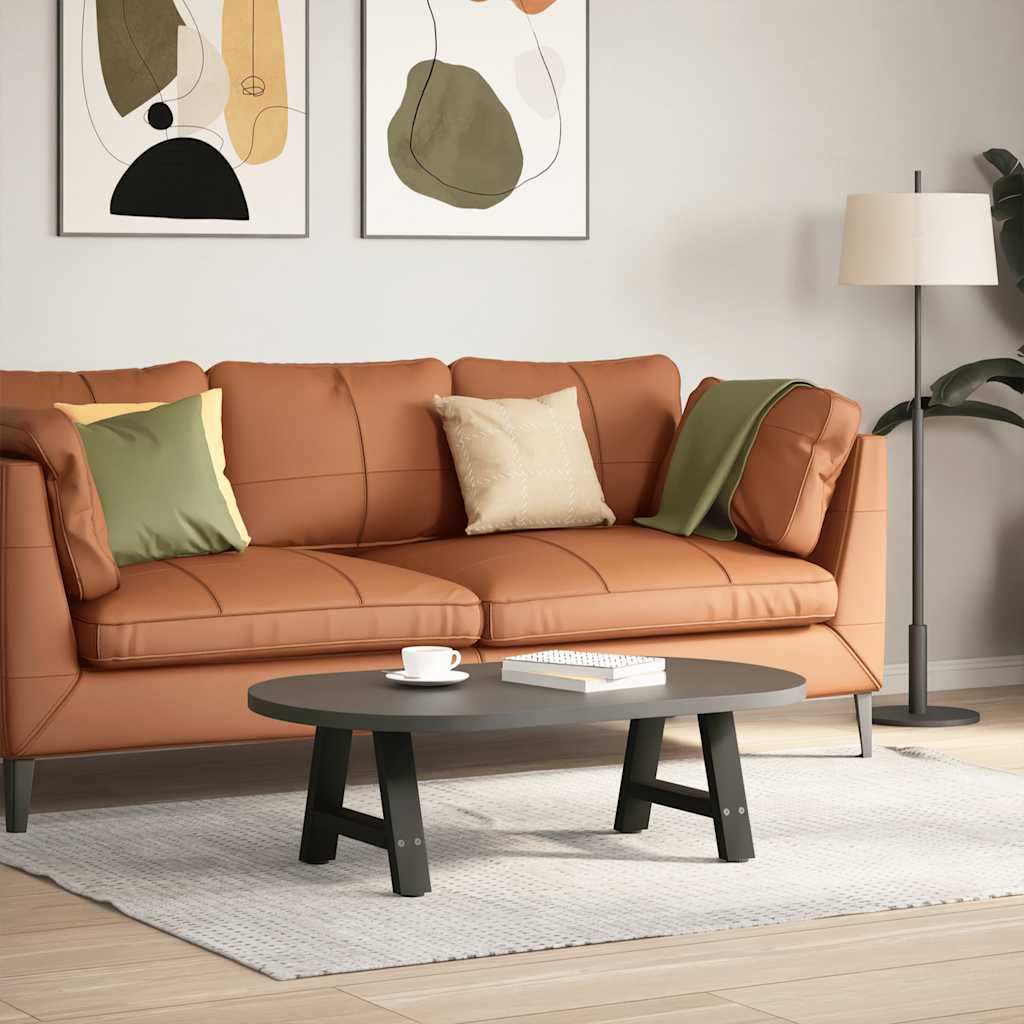 2 db acél fekete dohányzóasztal lábak a-alakú 50x(30-31) cm