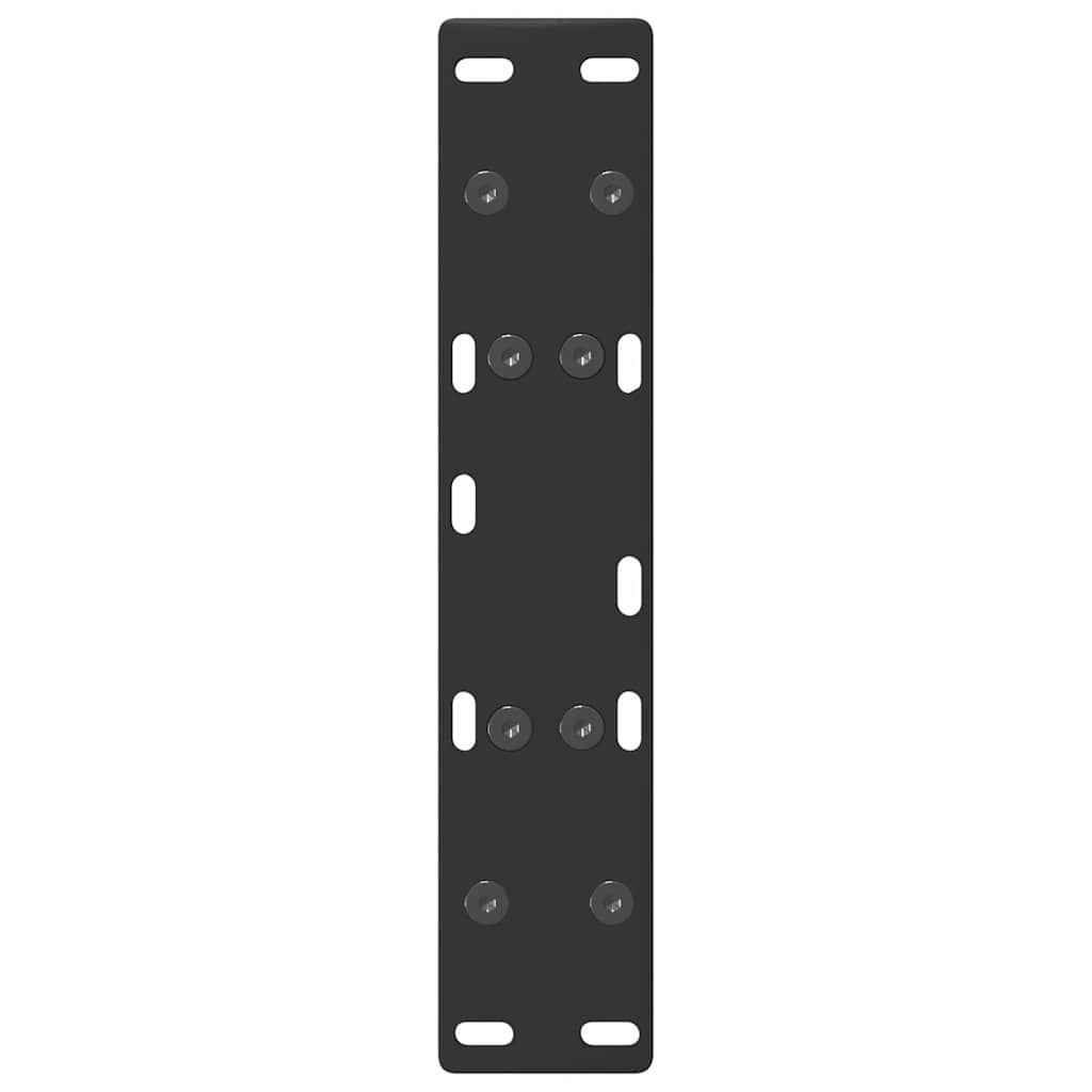 2 db acél fekete dohányzóasztal lábak a-alakú 50x(30-31) cm