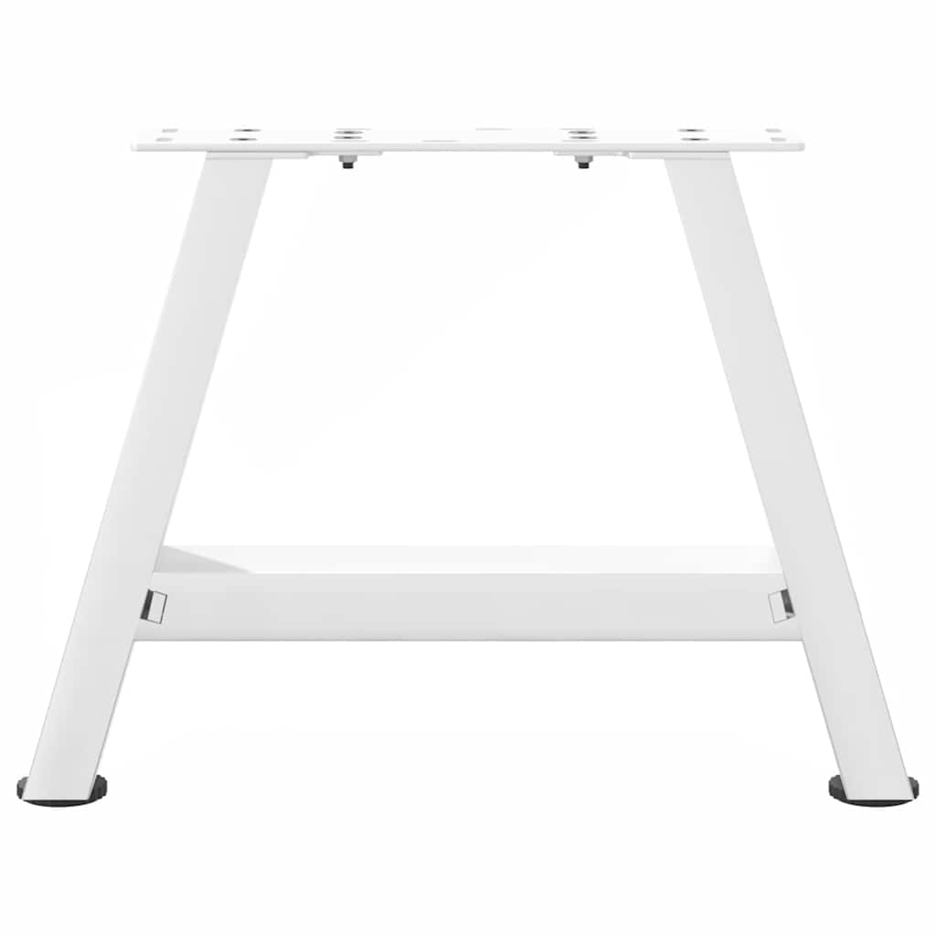 2 db fehér acél dohányzóasztal lábak a-alakú 50x(30-31) cm