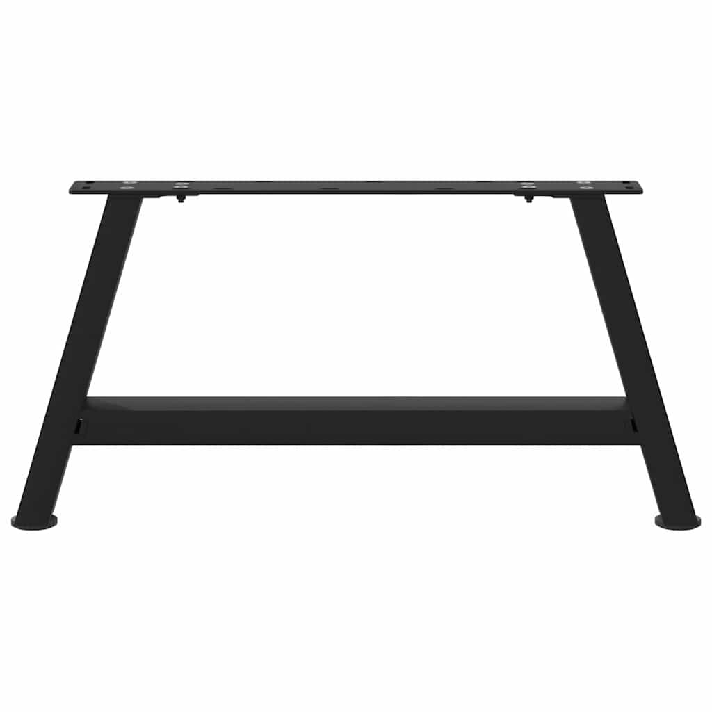 2 db acél fekete dohányzóasztal lábak a-alakú 60x(30-31) cm