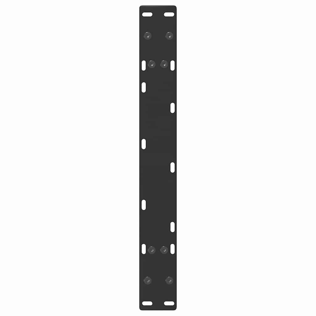 2 db acél fekete dohányzóasztal lábak a-alakú 60x(30-31) cm
