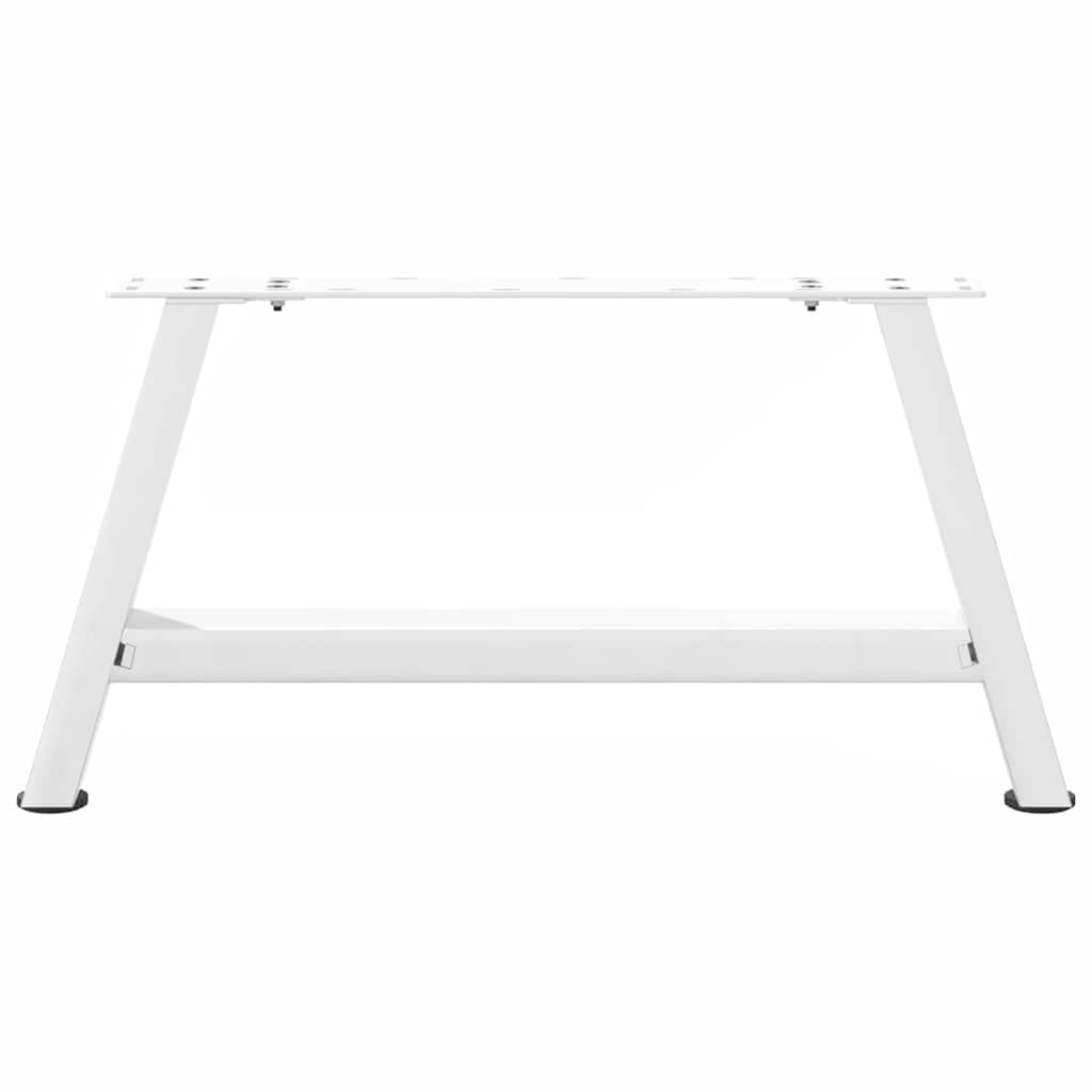 2 db fehér acél dohányzóasztal lábak a-alakú 60x(30-31) cm
