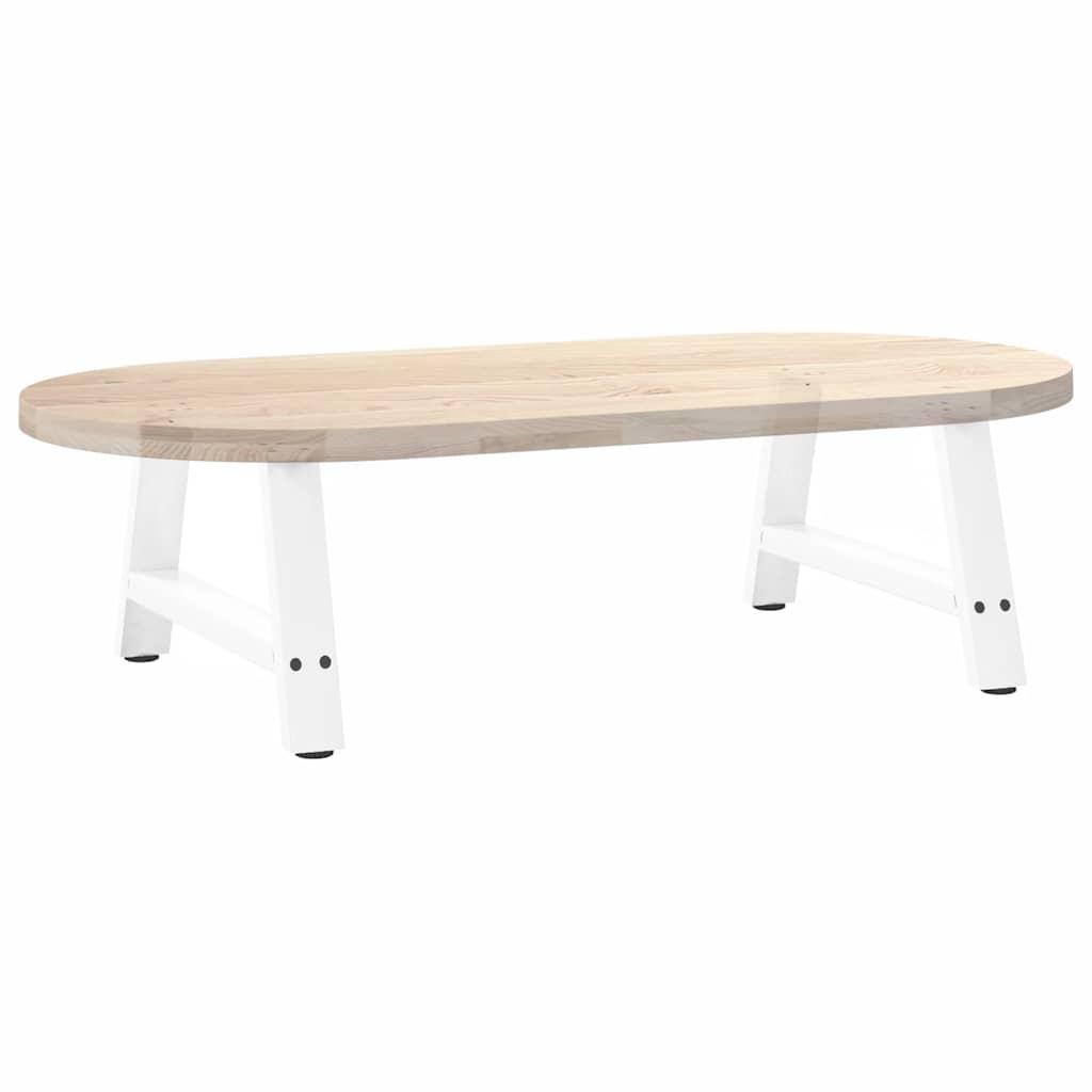 2 db fehér acél dohányzóasztal lábak a-alakú 70x(30-31) cm
