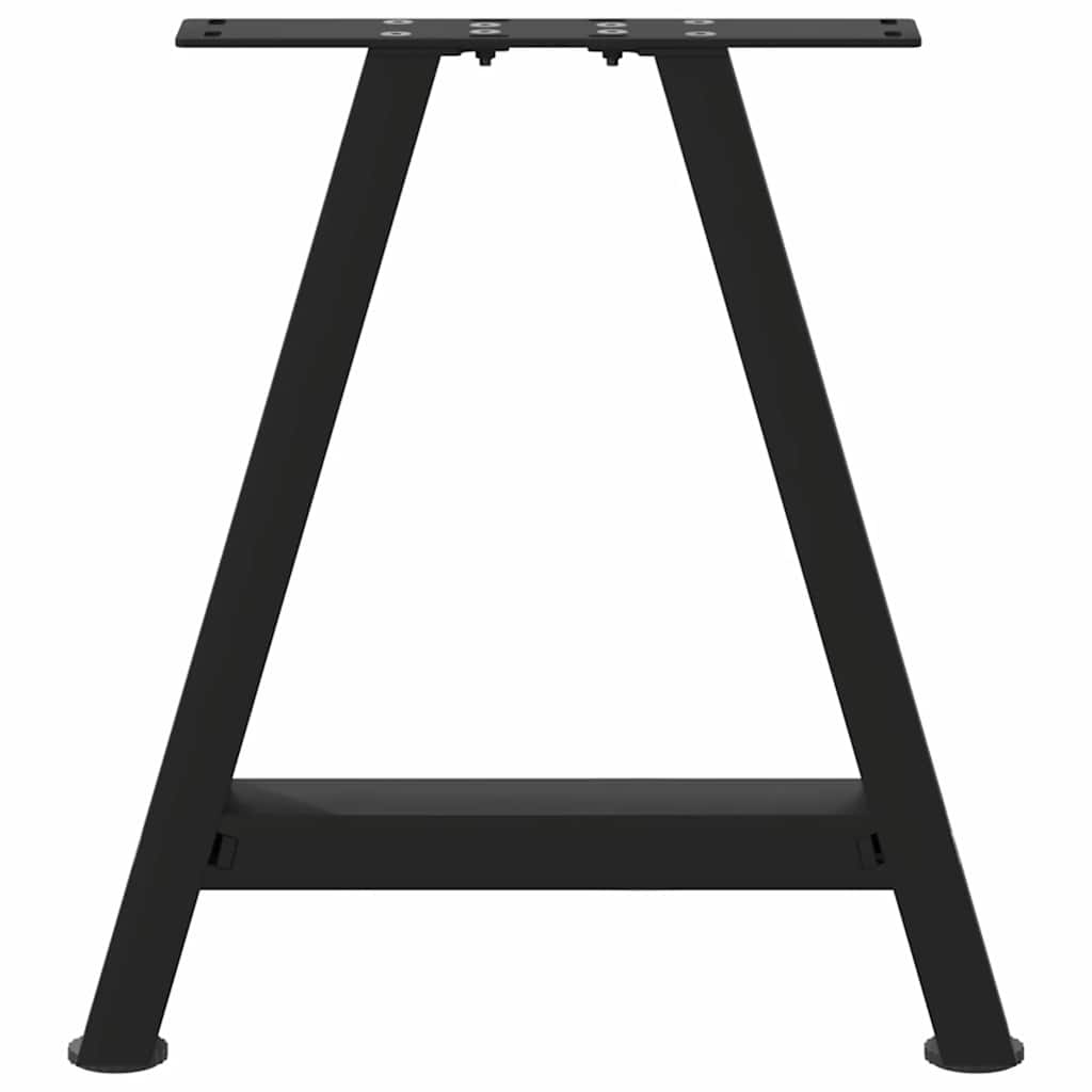 2 db acél fekete dohányzóasztal lábak a-alakú 38x(42-43) cm