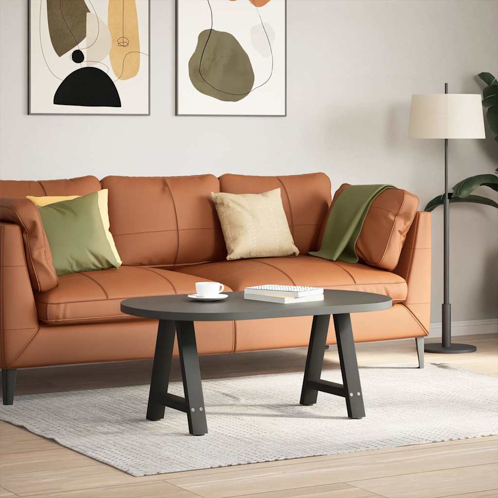 2 db acél fekete dohányzóasztal lábak a-alakú 50x(42-43) cm