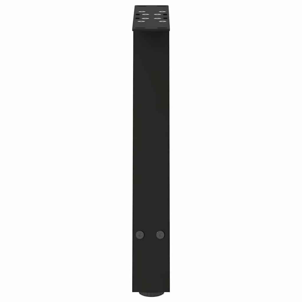 2 db acél fekete dohányzóasztal lábak a-alakú 50x(42-43) cm