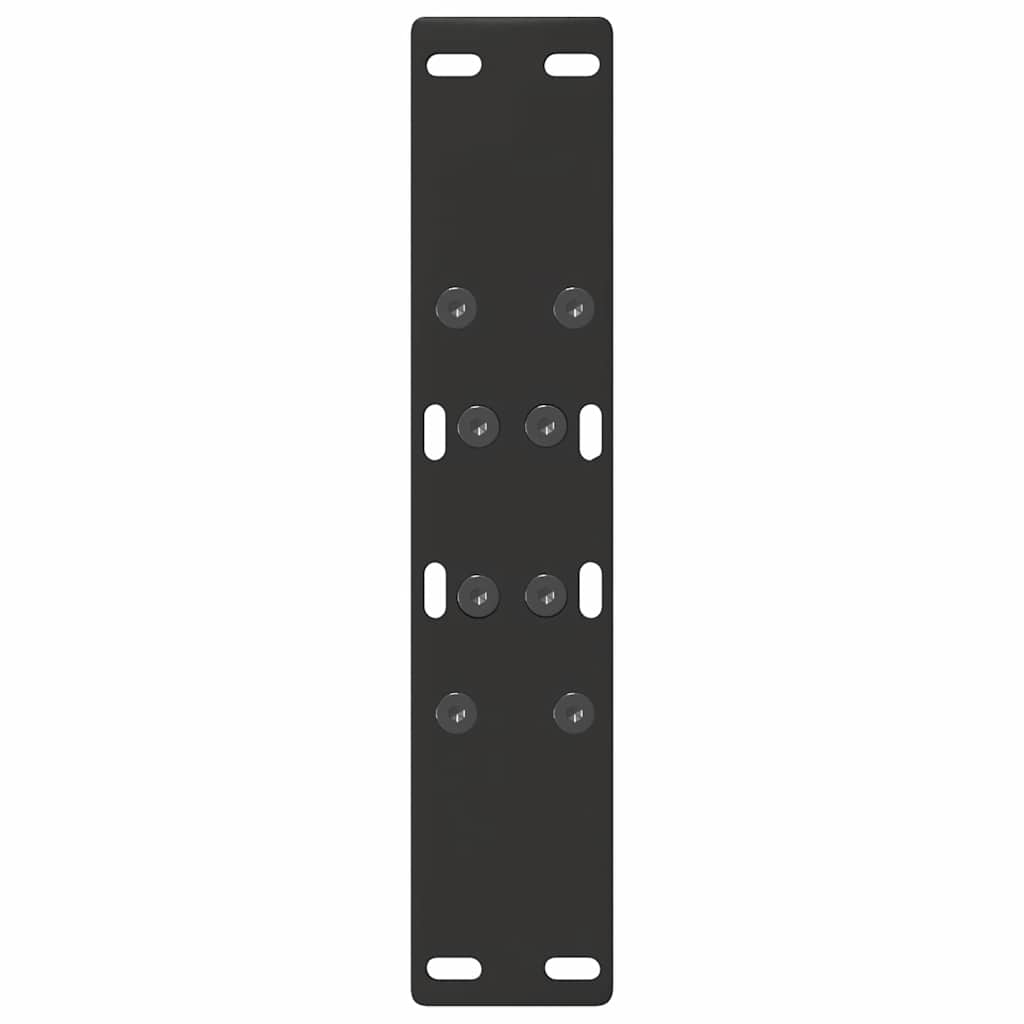 2 db acél fekete dohányzóasztal lábak a-alakú 50x(42-43) cm