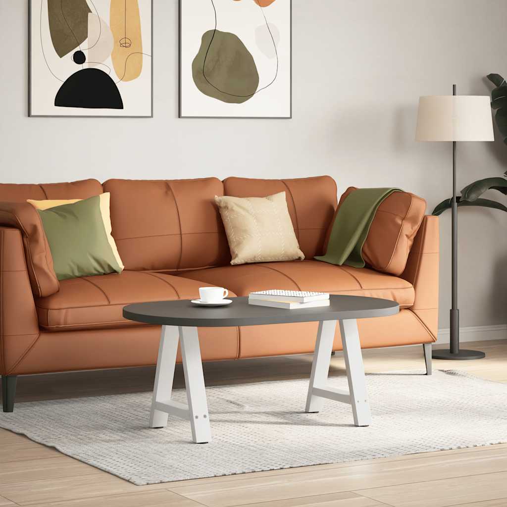 2 db fehér acél dohányzóasztal lábak a-alakú 50x(42-43) cm
