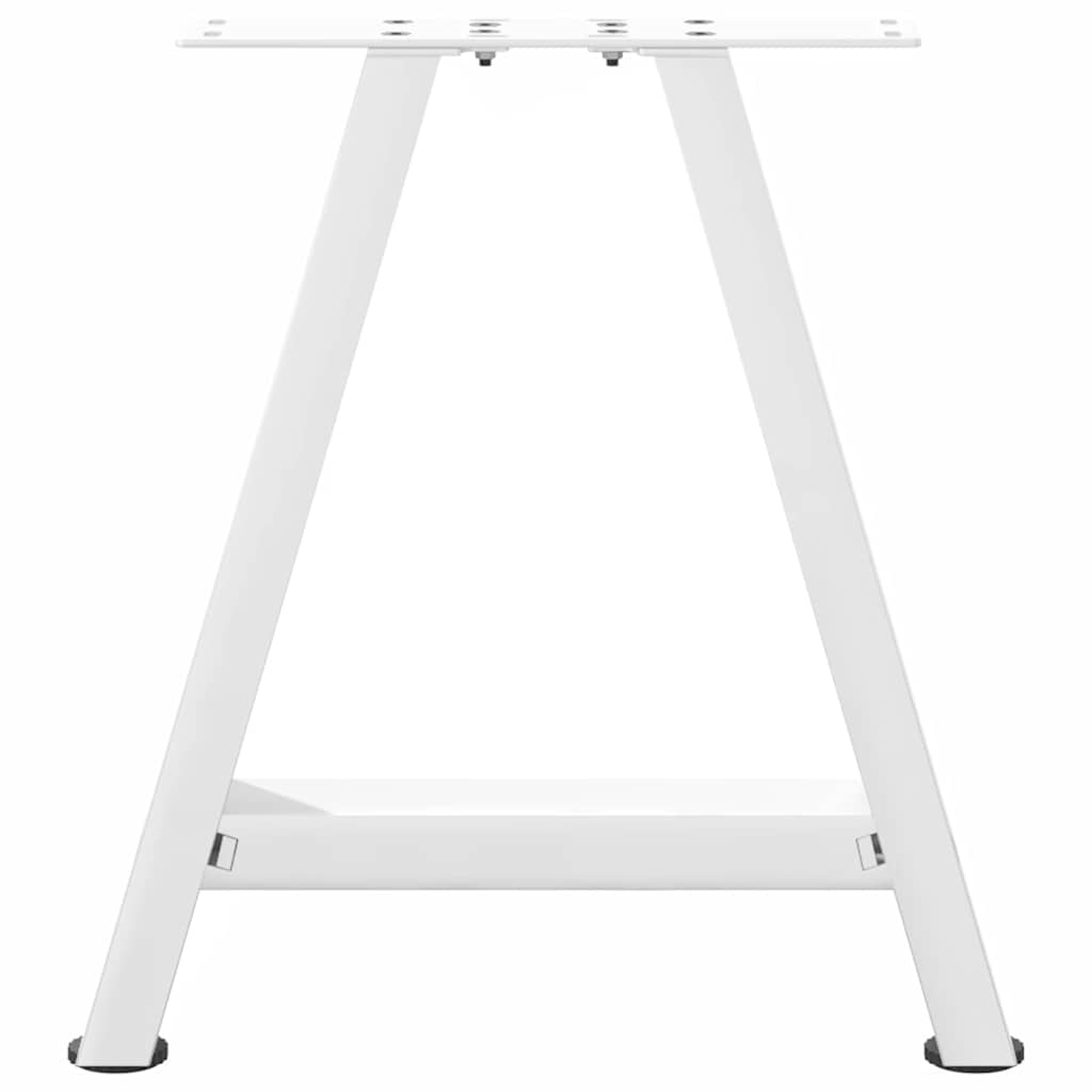 2 db fehér acél dohányzóasztal lábak a-alakú 50x(42-43) cm