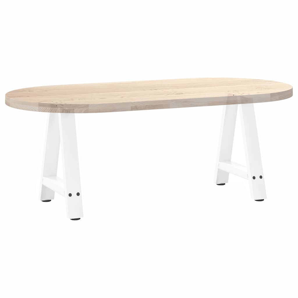 2 db fehér acél dohányzóasztal lábak a-alakú 50x(42-43) cm