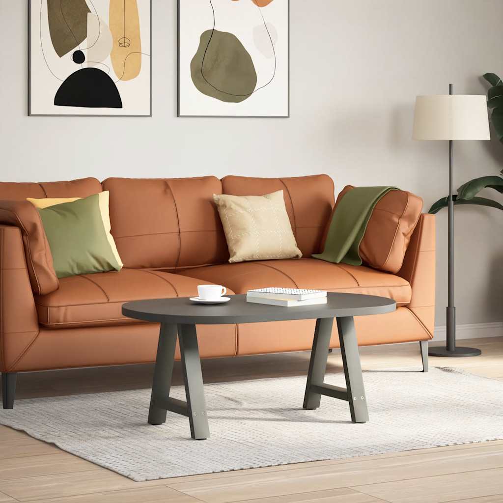 2 db antracit acél dohányzóasztal lábak a-alakú 50x(42-43) cm