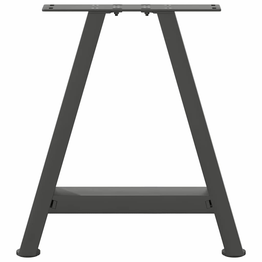 2 db antracit acél dohányzóasztal lábak a-alakú 50x(42-43) cm