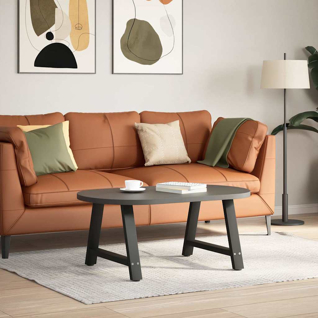 2 db acél fekete dohányzóasztal lábak a-alakú 60x(42-43) cm