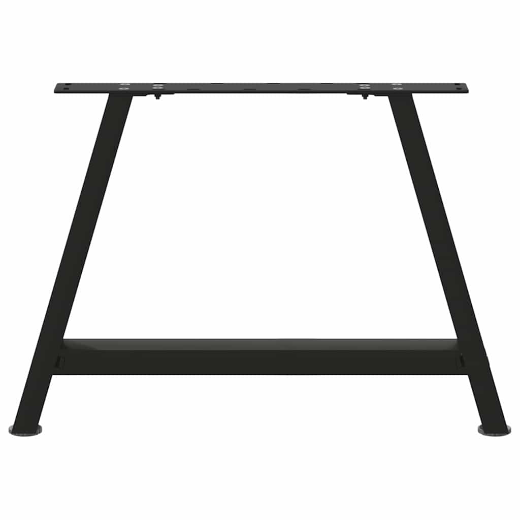 2 db acél fekete dohányzóasztal lábak a-alakú 60x(42-43) cm