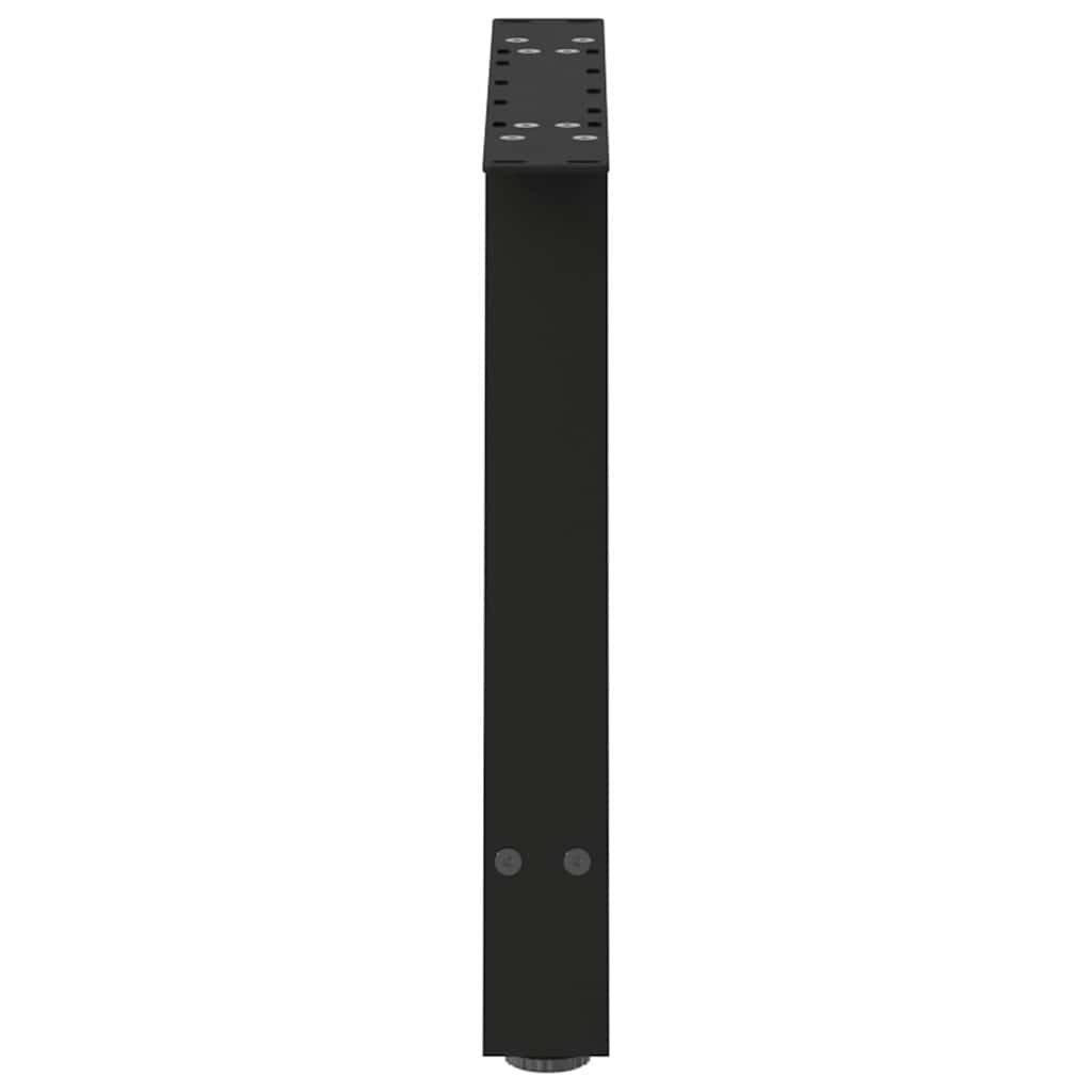 2 db acél fekete dohányzóasztal lábak a-alakú 60x(42-43) cm