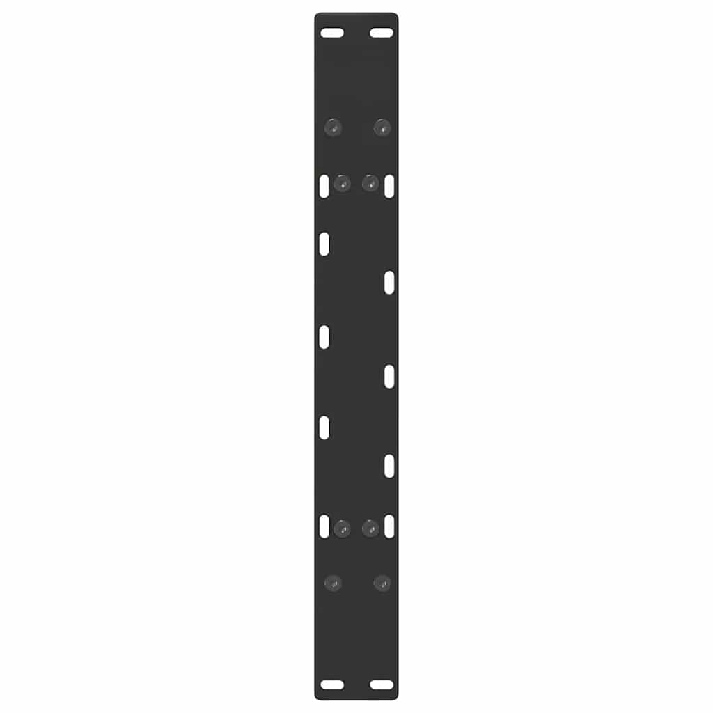 2 db acél fekete dohányzóasztal lábak a-alakú 60x(42-43) cm