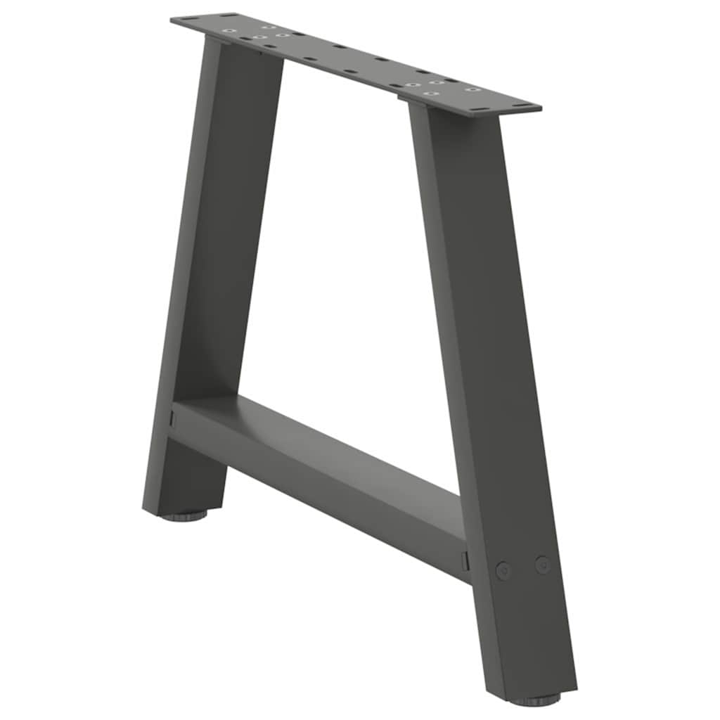 2 db antracit acél dohányzóasztal lábak a-alakú 60x(42-43) cm