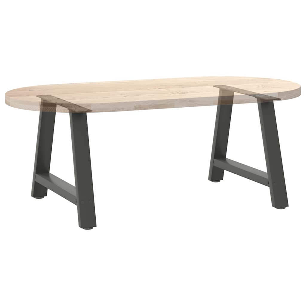 2 db antracit acél dohányzóasztal lábak a-alakú 60x(42-43) cm