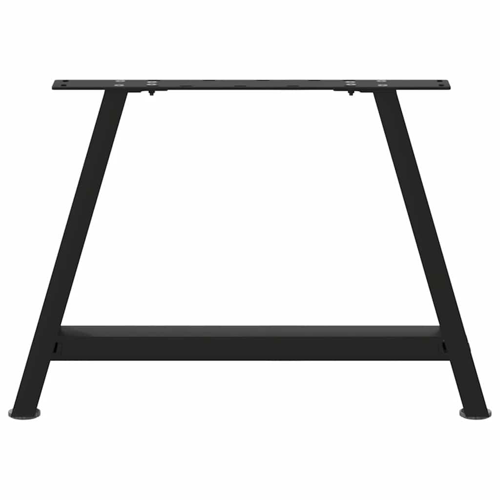 2 db acél fekete dohányzóasztal lábak a-alakú 70x(42-43) cm