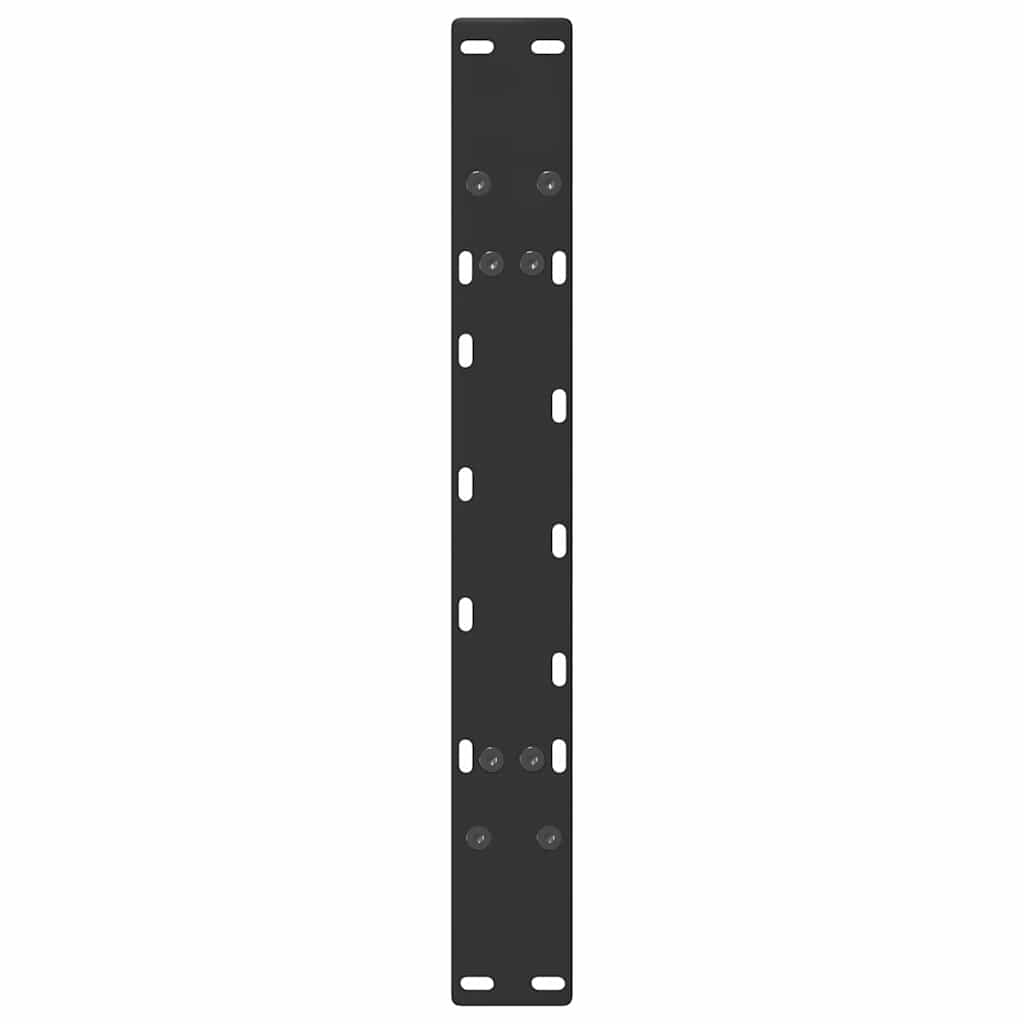 2 db acél fekete dohányzóasztal lábak a-alakú 70x(42-43) cm