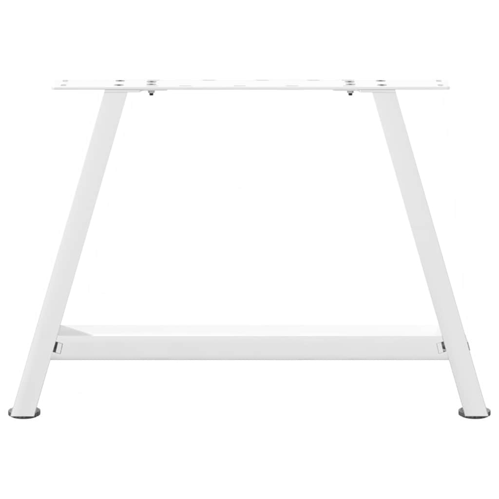 2 db fehér acél dohányzóasztal lábak a-alakú 70x(42-43) cm