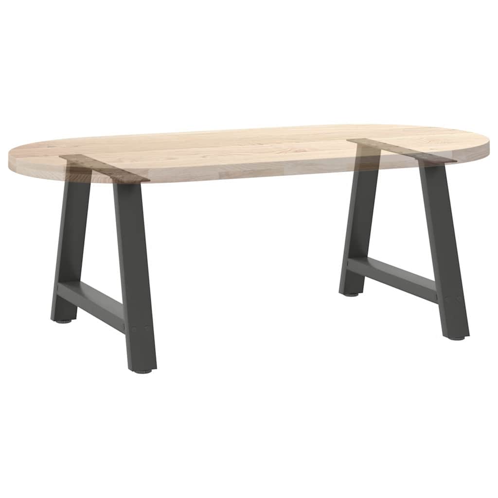 2 db antracit acél dohányzóasztal lábak a-alakú 70x(42-43) cm