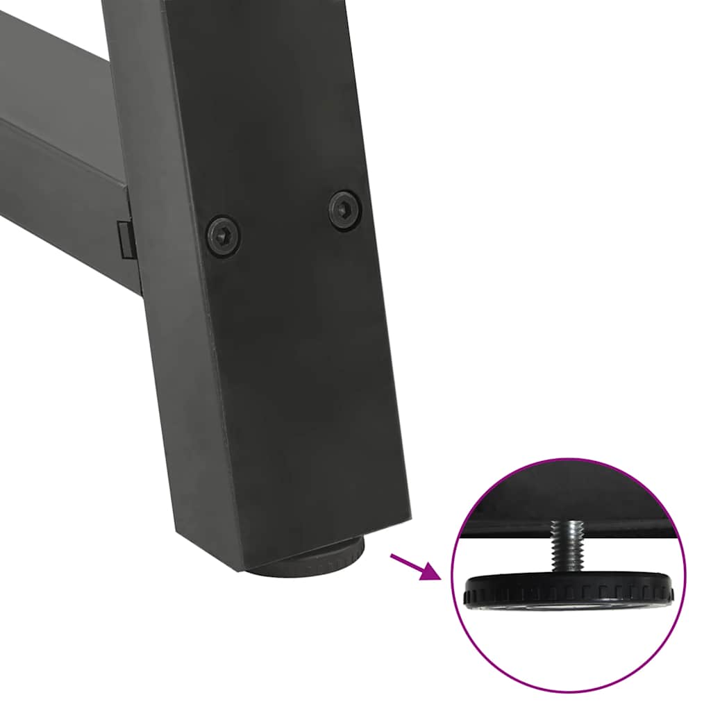 2 db antracit acél dohányzóasztal lábak a-alakú 50x(72-73) cm