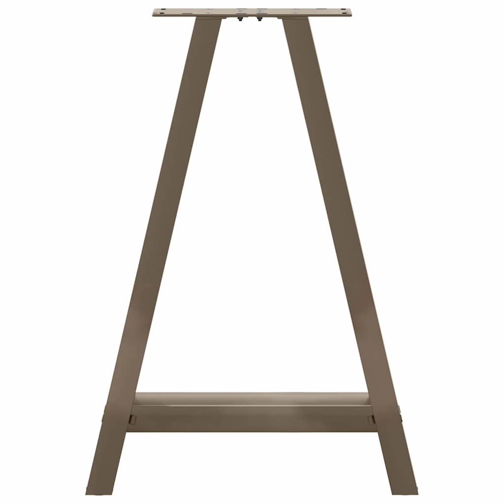 2 db acél dohányzóasztal lábak a-alakú 50x(72-73) cm