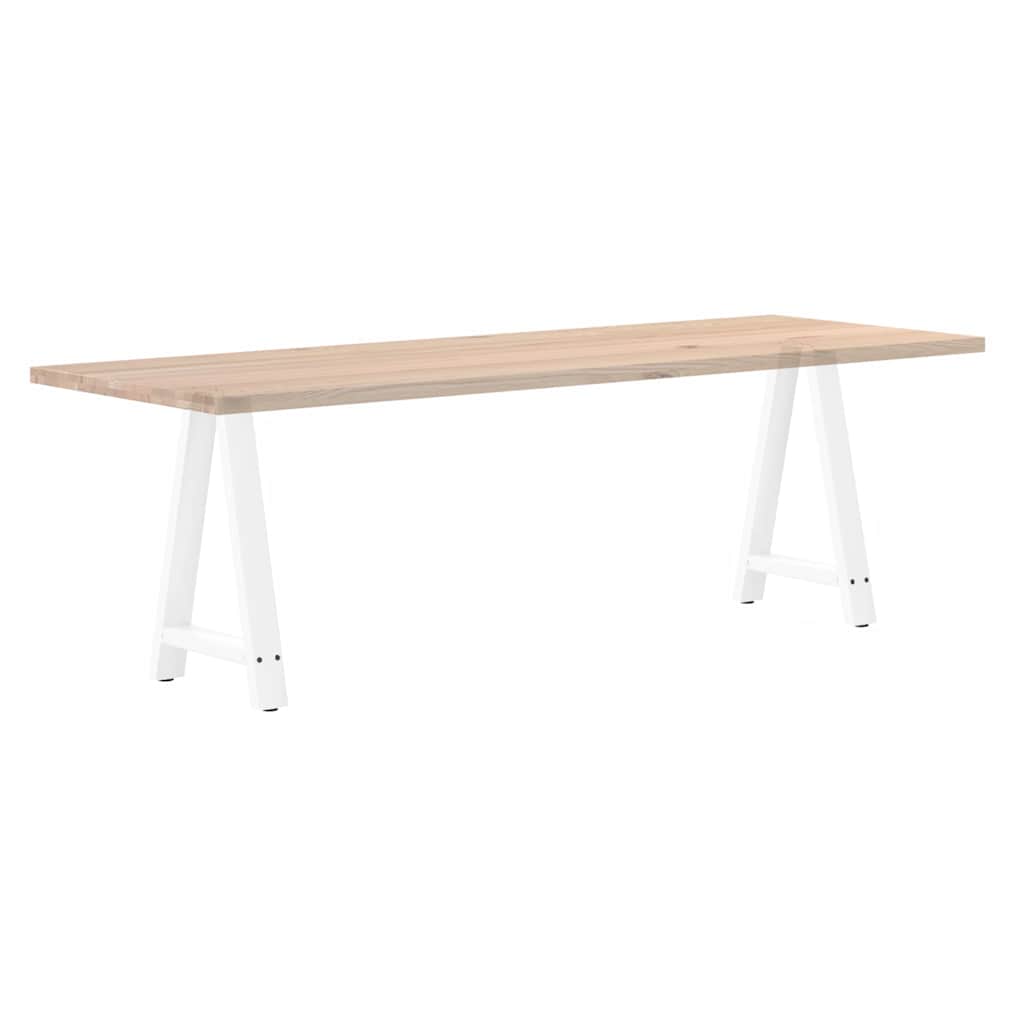 2 db fehér acél dohányzóasztal lábak a-alakú 60x(72-73) cm