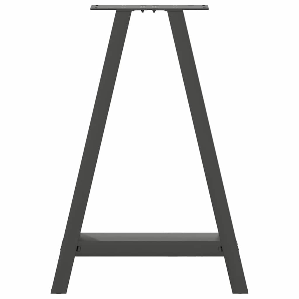 2 db antracit acél dohányzóasztal lábak a-alakú 60x(72-73) cm