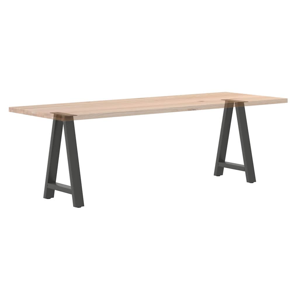 2 db antracit acél dohányzóasztal lábak a-alakú 60x(72-73) cm